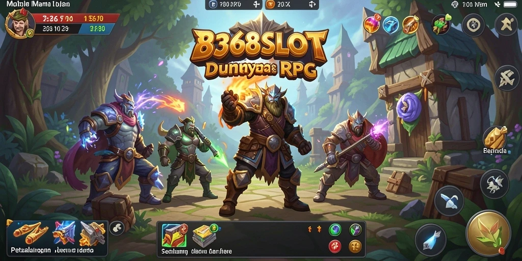 Tampilan screenshot 8368SLOT menampilkan aksi pertarungan seru dalam permainan RPG.
