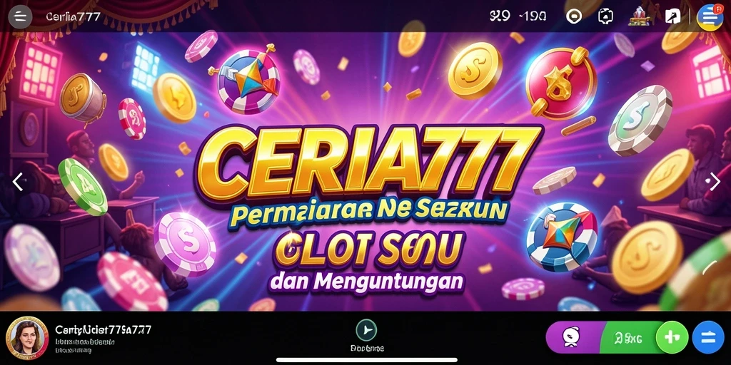 Tampilan gameplay CERIA777 yang menarik dan penuh warna.