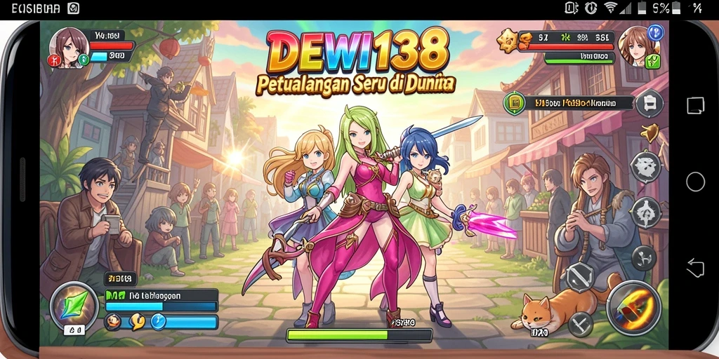 Screenshot gameplay DEWI138 dengan karakter anime yang menakjubkan.