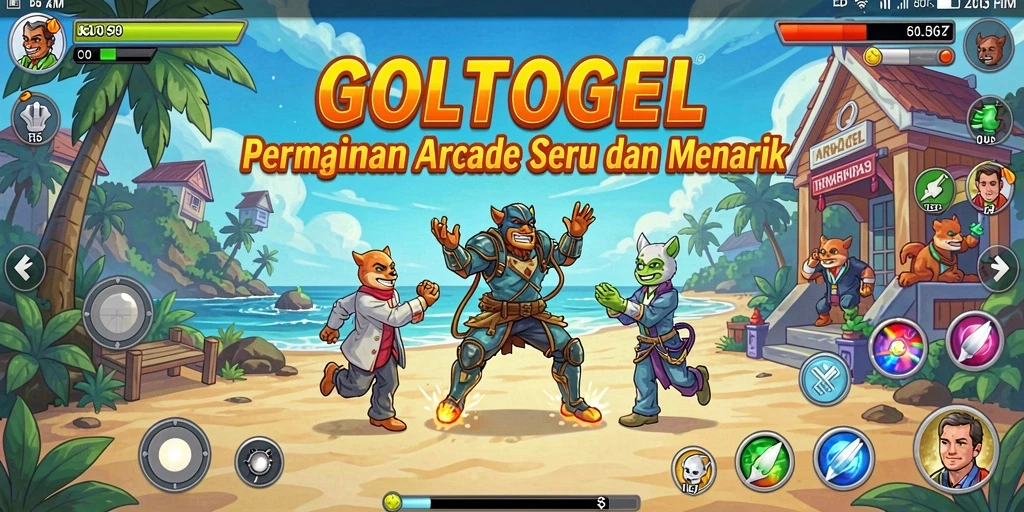 Tampilan gameplay seru GOLTOGEL dengan aksi menantang.