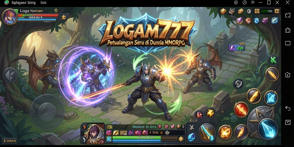 Tangkapan layar gameplay LOGAM777 menampilkan aksi seru di dunia MMORPG.