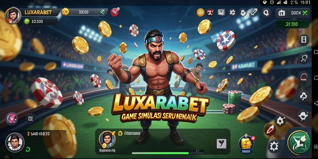 Tampilan gameplay LUXARABET yang menarik dengan fitur simulasi.