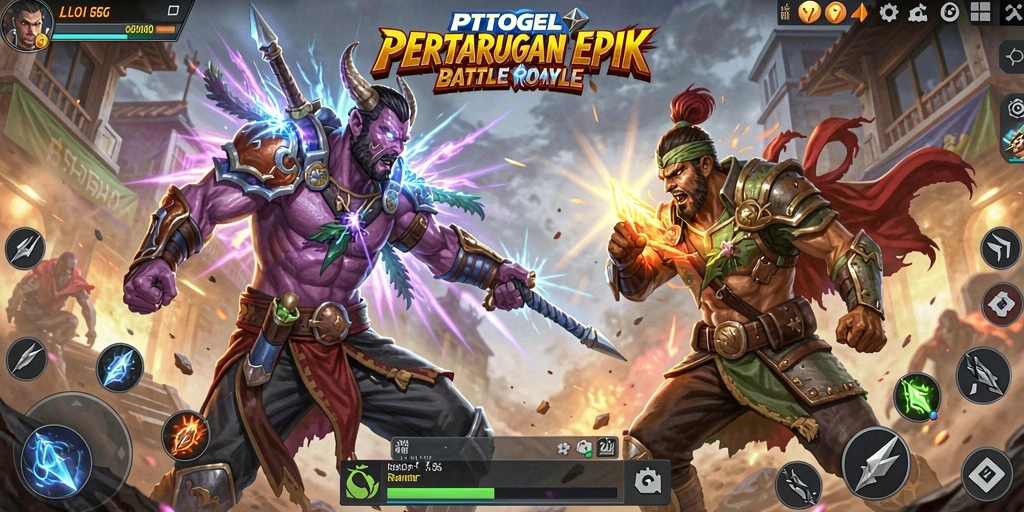 Gameplay seru dan mendebarkan dari PTTOGEL dalam pertarungan Battle Royale.