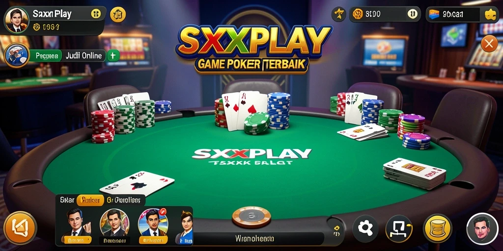 Gambaran gameplay seru dalam permainan Poker SXXPLAY.